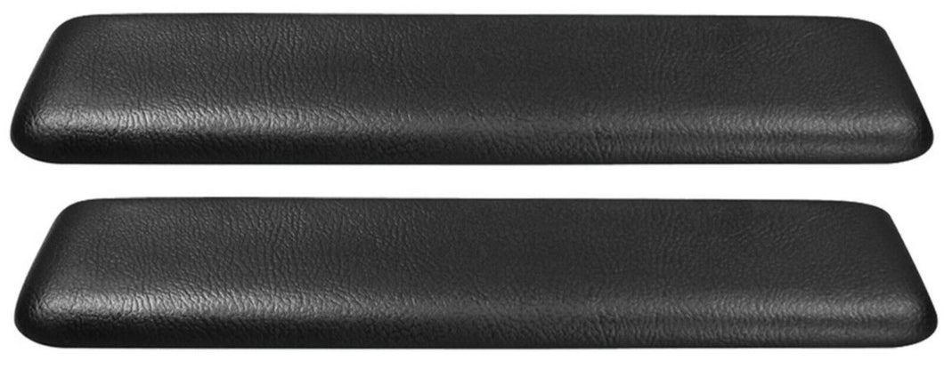 PUI Black Front Armrest Pad Set 1964 GTO Lemans Chevelle Nova Cutlass 442