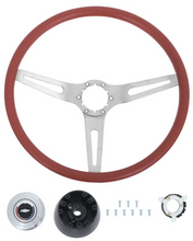 Load image into Gallery viewer, OER 15&quot; Red Grip Cushioned Steering Wheel Kit For 1969-1972 Chevy &amp; GMC Trucks
