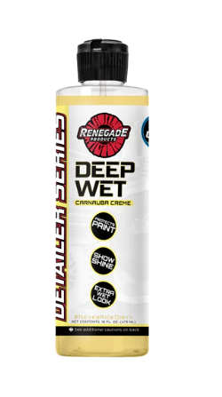 Renegade Products Deep Wet Show Ready Carnauba Crème Ultra Premium Finish Wax