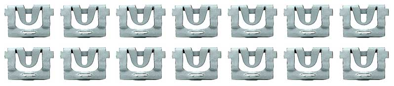 OER 14 Piece Front or Rear Window Molding Clip Set Camaro Nova Firebird Impala