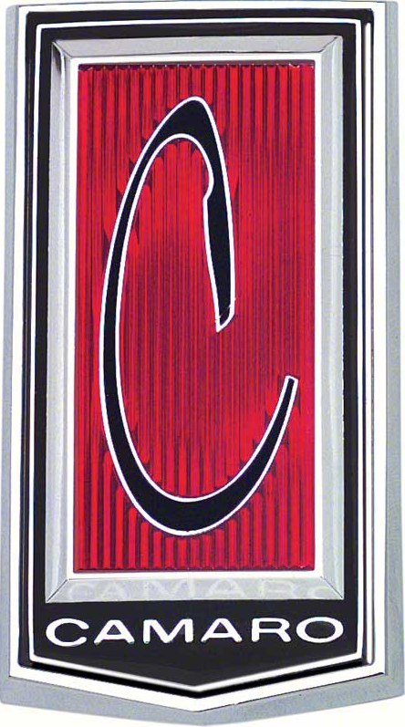 OER Reproduction Front Header Panel Emblem 1971-1973 Chevy Camaro