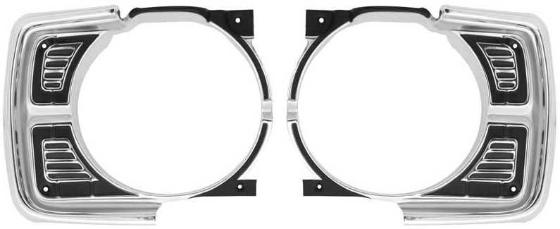 OER Reproduction Headlamp Bezel Set For 1969 Dodge Dart Models