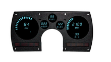 Load image into Gallery viewer, Intellitronix Teal LED Digital Gauge Cluster 1982-1990 Chevy Camaro Models
