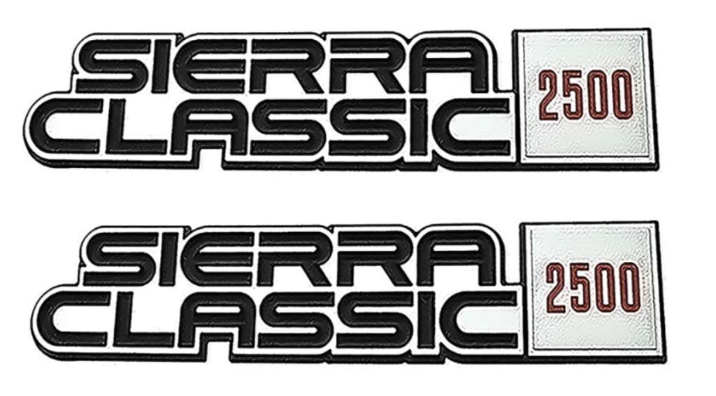 OER Reproduction Front Fender Emblem For 1981-1986 GMC Sierra Classic 2500