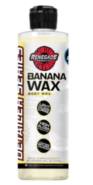 Renegade Products Banana Scented Vehicle Body Wax Clean Polishes and Protects
