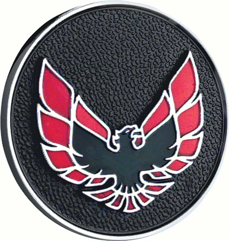 OER 9844416 1970-1981 Pontiac Firebird Window Handle Emblem Black/Red