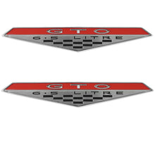 Load image into Gallery viewer, RestoParts Die-Cast Zinc Fend Emblem Set 6.5 Litre 1964-1968 Pontiac GTO
