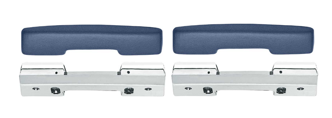OER Dark Blue Front Armrest Kit 1967 Firebird/Camaro 1965-1967 Chevy II Nova