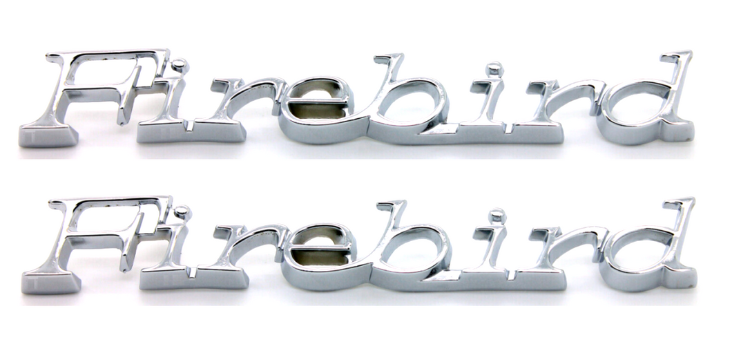 Diecast Front Fender Emblem Set For 1971-1981 Pontiac Firebird Made in the USA