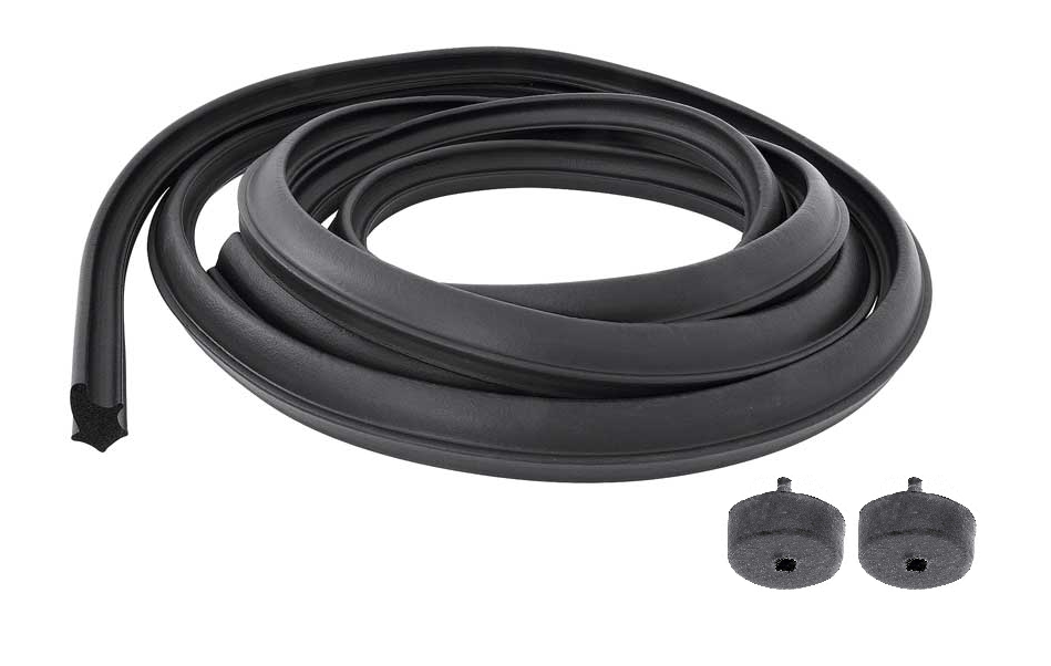 OER Rubber Trunk Weatherstrip With Lid Bumpers For 1967-1969 Firebird and Camaro