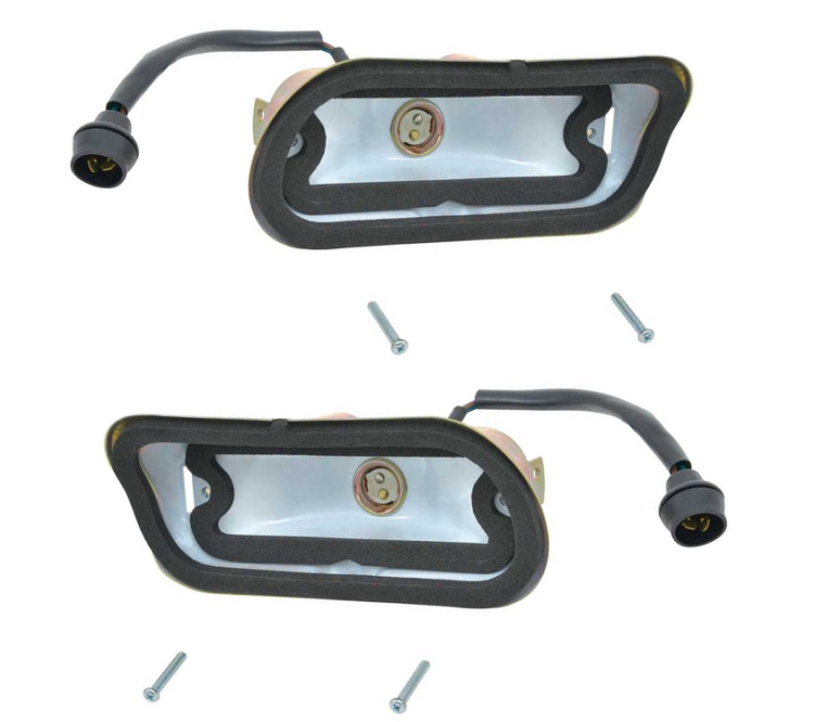 OER Park Lamp Housing Set With Pigtails For 1964 Bel Air Biscayne and Impala