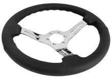 Load image into Gallery viewer, Black 14&quot; Dia Leather Wrapped Steering Wheel Kit 1969-1989 Firebird/Trans AM
