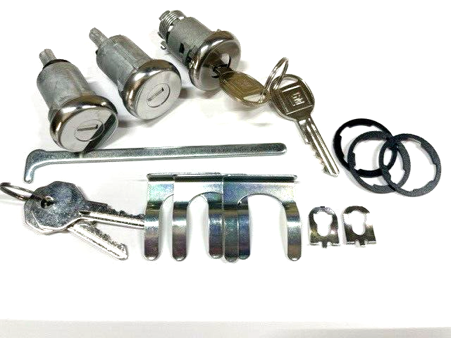 Door  and Trunk Lock Set With Late Keys For 1961 Oldsmobile Cutlass Models