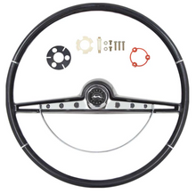 Load image into Gallery viewer, OER Black Steering Wheel Kit and Horn Button 1963 Chevy Impala Bel Air Biscayne

