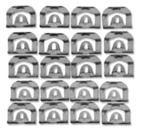 Rear Window Molding Clip Set 1967-1969 Pontiac Firebird and Chevy Camaro