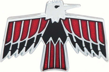Load image into Gallery viewer, OER Front Fender Bird Logo Emblem Set For 1967-1968 Pontiac Firebird Models

