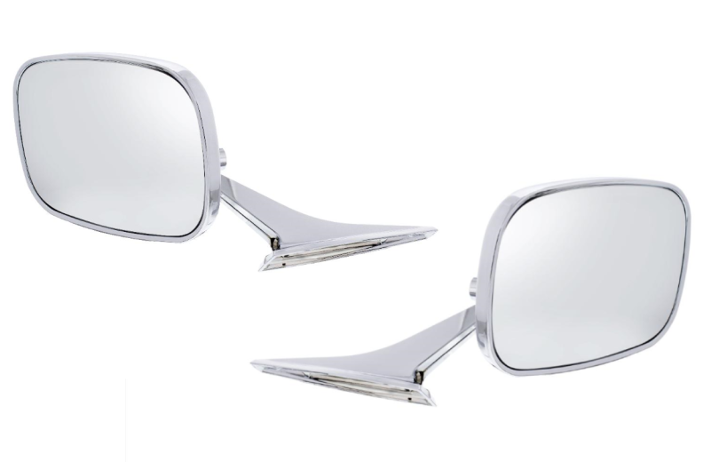 United Pacific Chrome Outside Mirror Set 1968-1977 Chevy and Pontiac Models