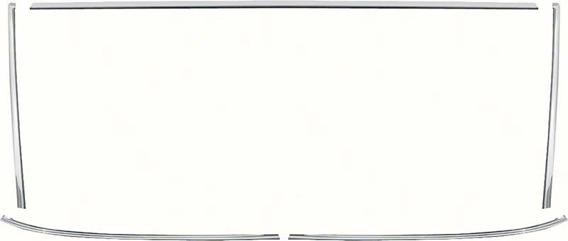OER Hardtop Windshield Molding Set 1965-1967 Chevy Impala Standard SS Caprice