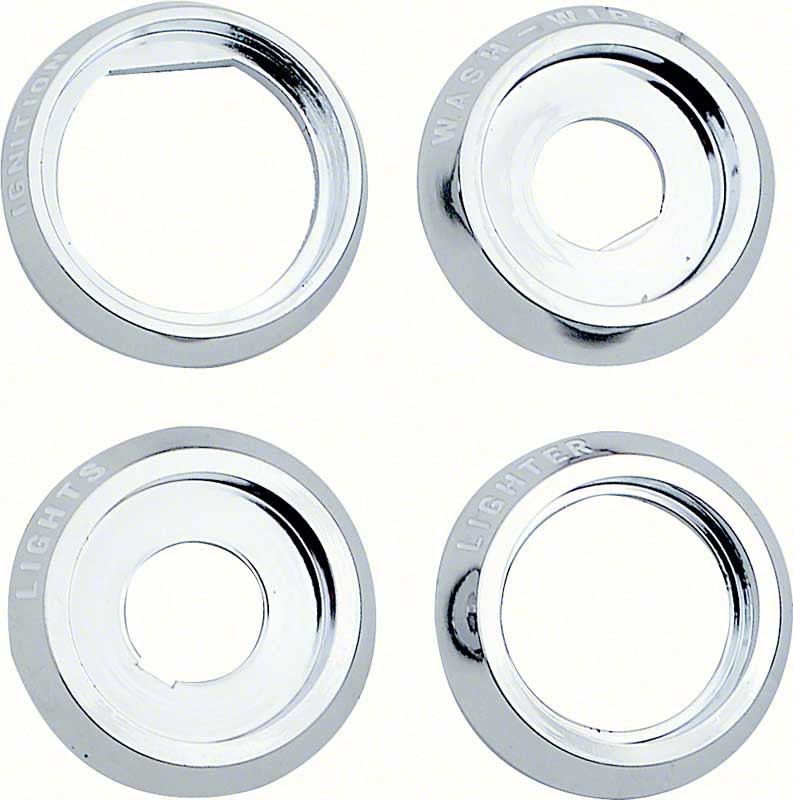 OER 1968 Pontiac Firebird Chevrolet Camaro Dash Knob Bezel Set