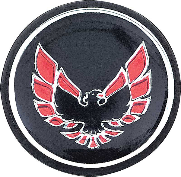 OER K7802 1976-81 Pontiac Firebird Shift Button Emblem-Black With Red