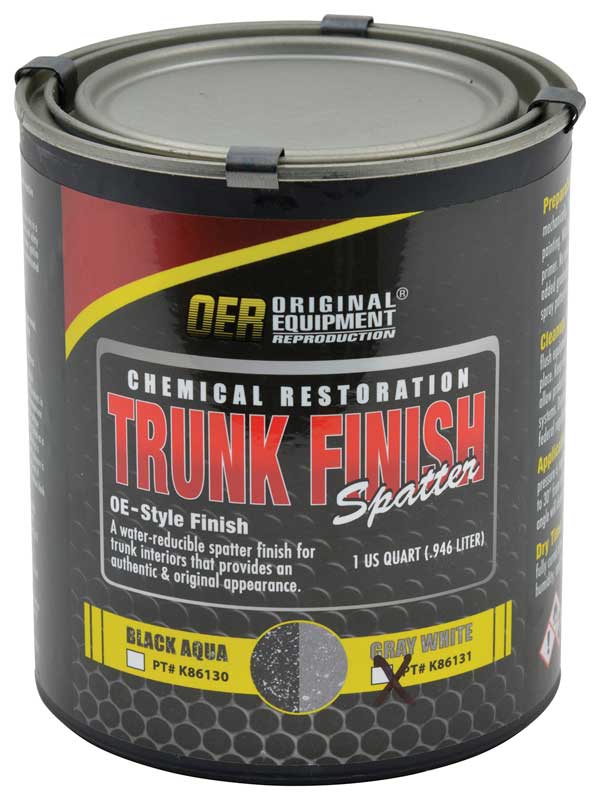 OER Gray and White Trunk Spatter Paint Quart Buick Chevy Oldsmobile & Pontiac