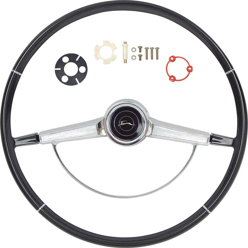OER R66001 1966 Chevrolet Impala Black Steering Wheel Kit