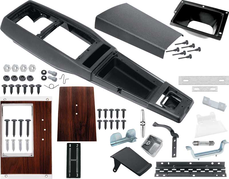 OER R756 1969 Chevrolet Camaro 3-Speed Manual Unassembled Cherry Wood Console