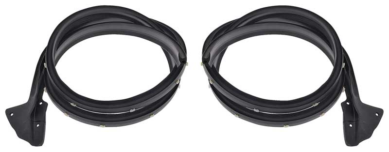 OER DMA9817 1967-72 Mopar A-Body Door Frame Weatherstrip Seal, 2 Door, Coupe, Hardtop, Pair Scamp, Barracuda, Dart, Duster, Valiant