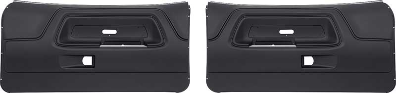 OER Black Front Door Panel Set 1970-1974 Challenger