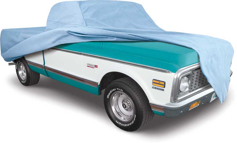 OER Single Layer Diamond Blue Indoor Car Cover 1977-87 Chevy/GMC Short Bed Truck