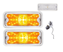 Load image into Gallery viewer, United Pacific Clear Lens LED Front Parking Light Set 1973-1980 Chevy/GMC Trucks
