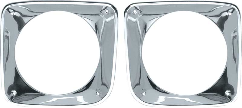 OER Reproduction Headlamp Bezel Set 1967-1968 Chevy Pickup Truck