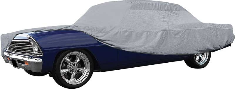 OER Gray Softshield Cotton Flannel Car Cover 1962-1967 Chevy II Nova Falcon