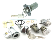 Load image into Gallery viewer, Ignition Door Trunk and Glovebox Lock Set 1970-1973 Chevy Camaro Models With Short Door Cylinders
