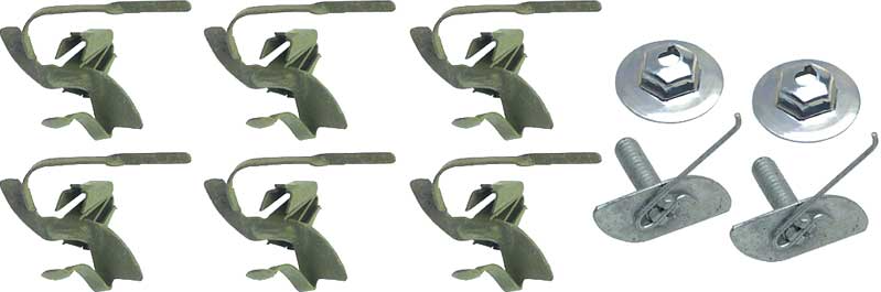 OER Upper Tailgate Molding Clip Set For 1969-1972 Chevy and GMC Pickup Trucks