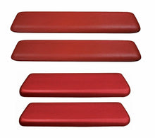 Load image into Gallery viewer, PUI Red Front/Rear Armrest Pad Set 1965-1967 GTO Chevelle Nova Cutlass 442
