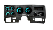 Load image into Gallery viewer, Intellitronix Teal LED Bar Digital Gauge Cluster Panel 1973-1987 Chevy Truck

