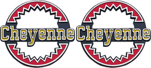 Load image into Gallery viewer, OER Rear Quarter Panel &quot;Chyenne&quot; Emblem Set 1973-1979 Chevy K5 Blazer
