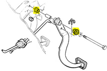 Load image into Gallery viewer, OER Nylon Brake and Clutch Pedal Bushing Set For Firebird GTO Grand Prix Cutlass
