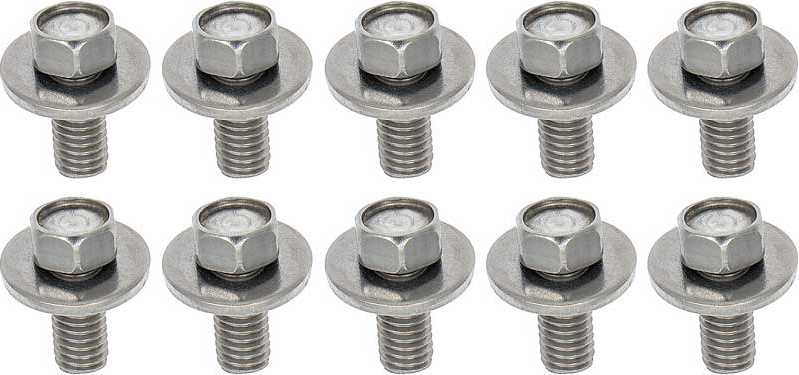 OER Stainless Steel Hood Hinge Bolt Set For 1960-1980 Chevy and GMC Trucks