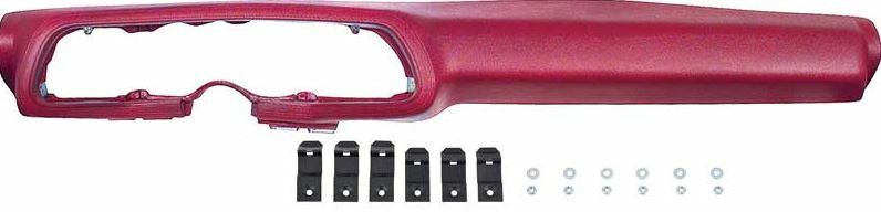 OER Dark Camine Red Urethane Dash Pad w/o A/C 1970-1978 Chevrolet Camaro