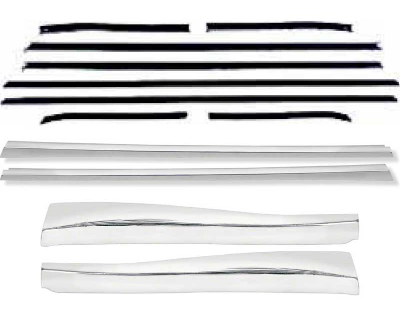 OER Outer Door/Quarter Reveal Molding Kit For 1968 Camaro Standard Models