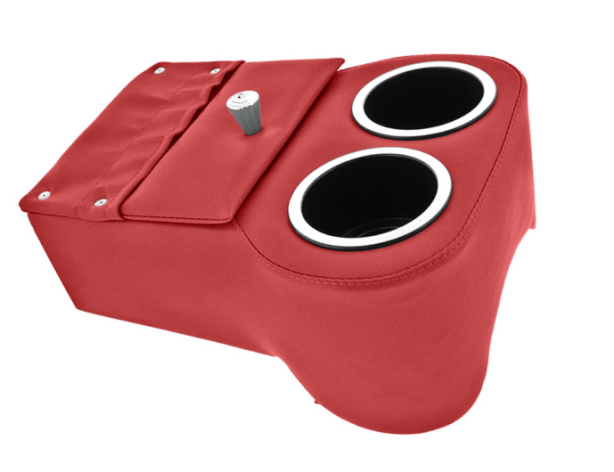 Bright Red Low Rider Shorty Universal Musclecar Hotrod Floor Console Classic
