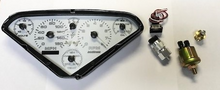 Load image into Gallery viewer, Intellitronix Purple LED Analog Replacement Gauge Cluster 1955-1959 Chevy Trucks
