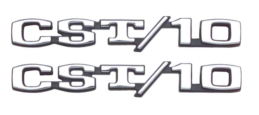 OER CST 10 Front Fender Emblem Set For 1969-1970 Chevy Pickup Trucks