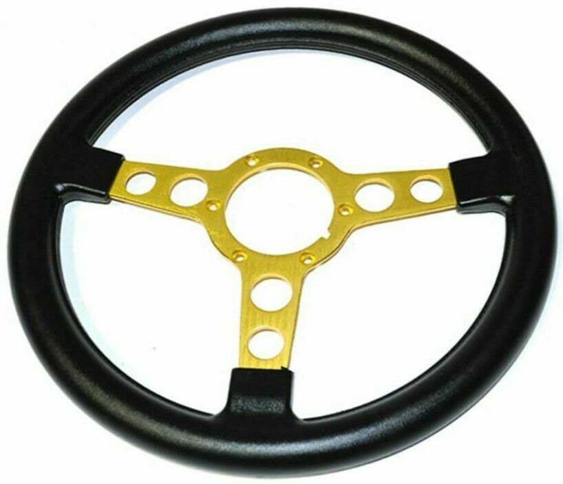 Black Gold Spoke Fat Formula Steering Wheel 1972-1980 Firebird/Trans AM