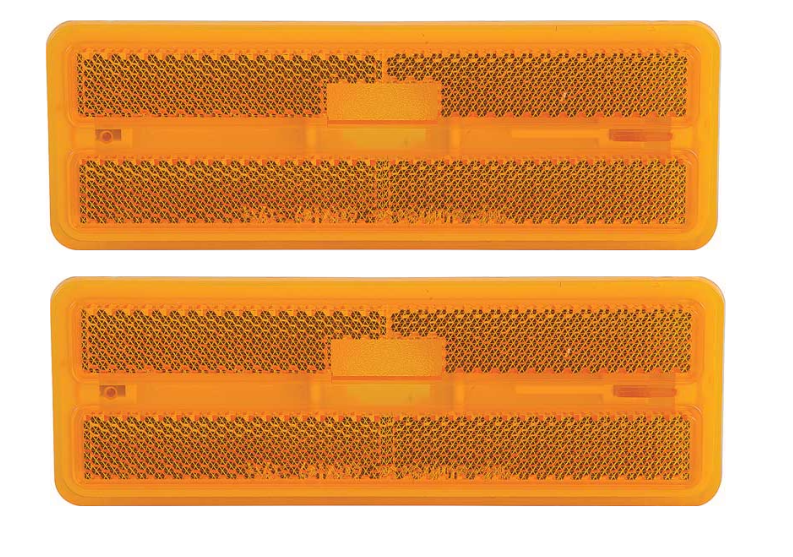 OER Front Side Amber Marker Lamp Set 1978-1981 Chevy Camaro Models