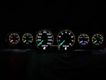 Load image into Gallery viewer, Universal 6 Gauge Analog Cluster Panel With Color Changing Needle Custom Hotrod
