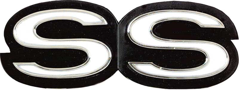 OER Zinc Diecast SS Front Grille Emblem With Hidden Headlamps For 1969 Camaro