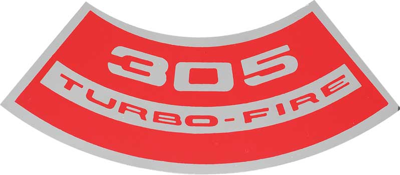 OER Air Cleaner Decal Turbo-Fire 305 Camaro Nova Chevelle Impala Corvette